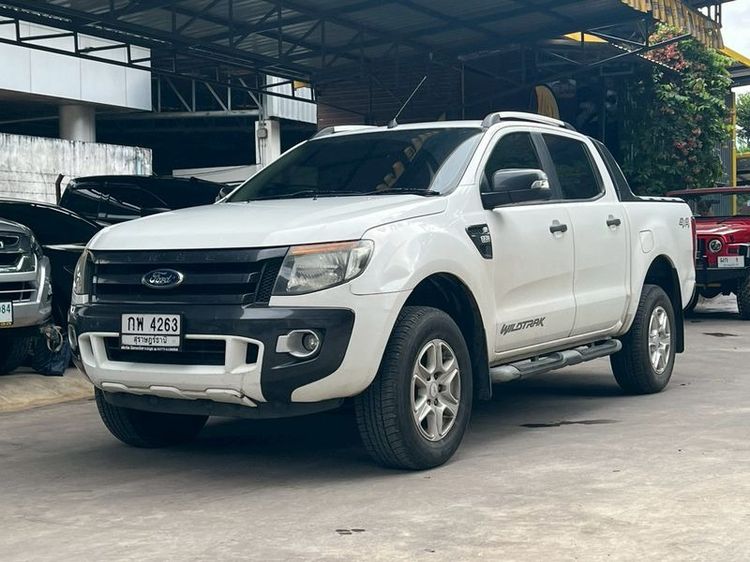 Ford Ranger 2012 2.2 Hi-Rider Wildtrak Pickup ดีเซล ไม่ติดแก๊ส เกียร์อัตโนมัติ ขาว