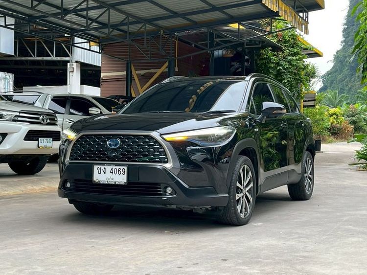 Toyota Corolla Cross 2020 1.8 Hybrid Premium Safety Utility-car ไฮบริด ไม่ติดแก๊ส เกียร์อัตโนมัติ ดำ รูปที่ 4