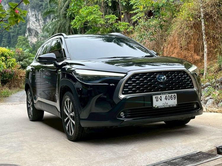 Toyota Corolla Cross 2020 1.8 Hybrid Premium Safety Utility-car ไฮบริด ไม่ติดแก๊ส เกียร์อัตโนมัติ ดำ รูปที่ 3
