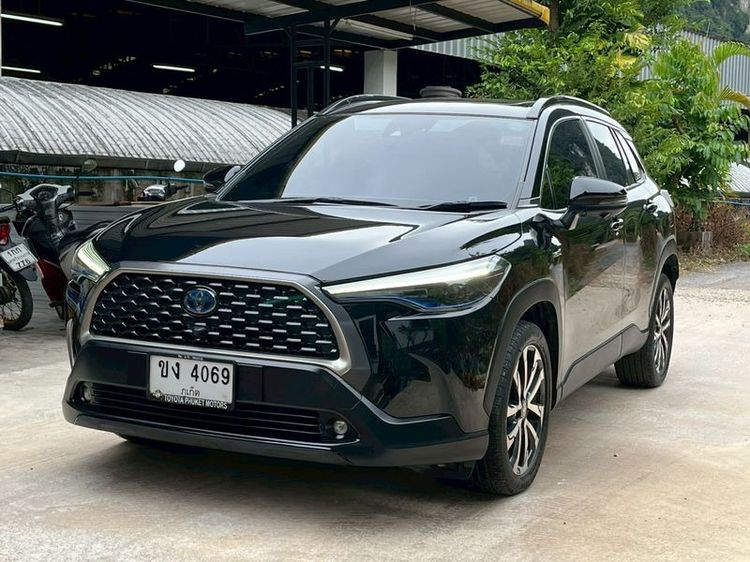 รถ Toyota Corolla Cross 1.8 Hybrid Premium Safety สี ดำ