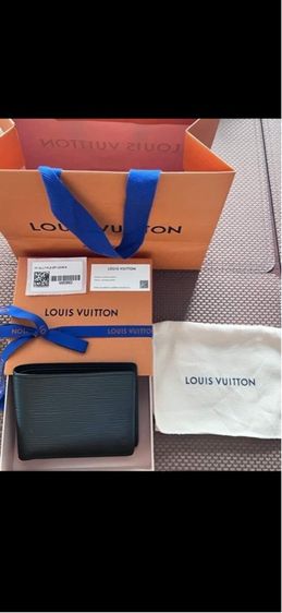 ดำ หนังแท้ Louis Fontiane ขายกระเป๋าตังค์ผู้ชาย LV 