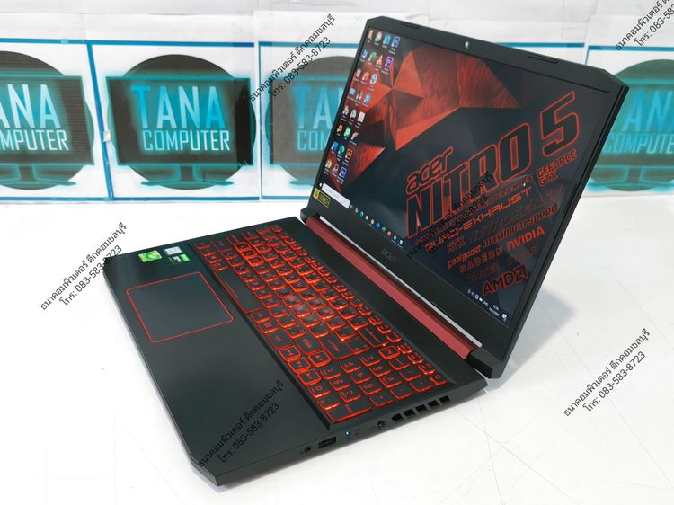 โน๊ตบุคเล่นเกมส์มือสอง Acer Gaming Intel I5-9300H Ram8GB SSD250GB+HDD1TB รูปที่ 4