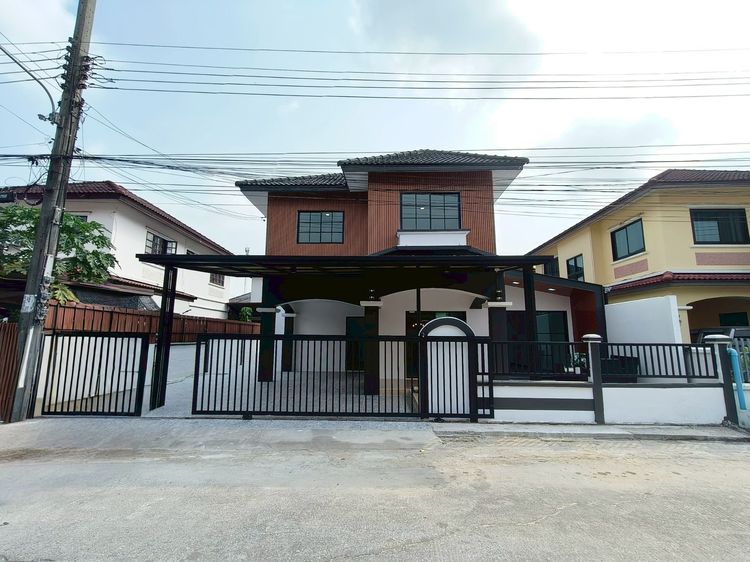 ตกแต่งครบ บ้านเดี่ยว2ชั้นรีโนเวทใหม่ มีนบุรี คลองสามวา หมู่บ้านเคซีการ์เด้นโฮม12 บ้าน6 ห้องนอน นัดชม081-440-5994 คุณวา รูปที่ 2