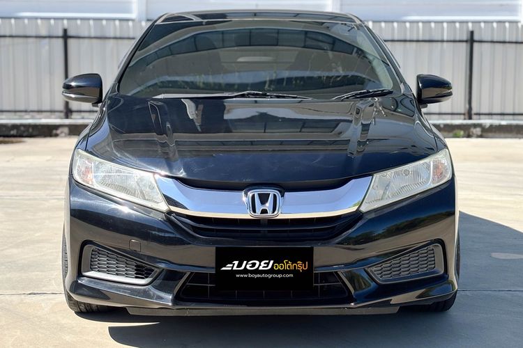Honda City 2014 1.5 V Sedan เบนซิน ไม่ติดแก๊ส เกียร์อัตโนมัติ ดำ รูปที่ 2