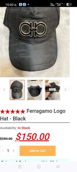 ขอขายหมวกแคปแบรนด์ Salvatore ferragamo รุ่น DP-G4A8TD made in Italy แท้สีดำข้างหลังผ้าเป็นตาข่ายสภาพสมบูรณ์ รูปที่ 3