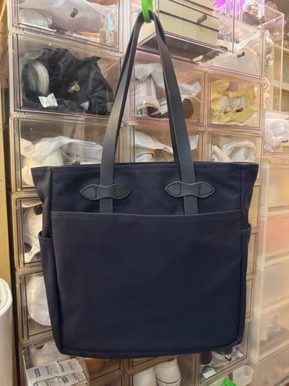 FILSON TOTE WITHOUT ZIPPER NAVY
