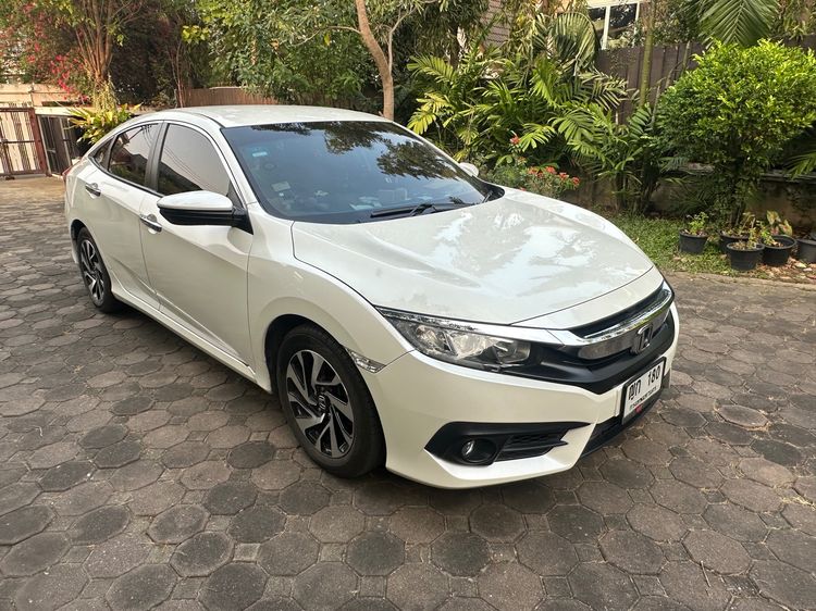 Honda Civic 2016 1.8 EL i-VTEC Sedan เบนซิน ไม่ติดแก๊ส เกียร์อัตโนมัติ ขาว รูปที่ 2
