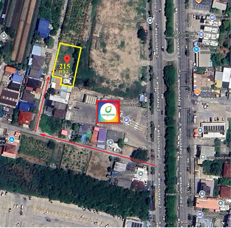 ขายที่ดินถมแล้วใกล้ถนนพุทธมณฑลสาย2 เนื้อที่215ตรว.เขตบางแค กรุงเทพฯ