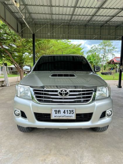 Toyota Hilux Vigo Champ 2014 Double Cab 2.5 E VNT Prerunner Pickup ดีเซล ไม่ติดแก๊ส เกียร์อัตโนมัติ บรอนซ์เงิน รูปที่ 4