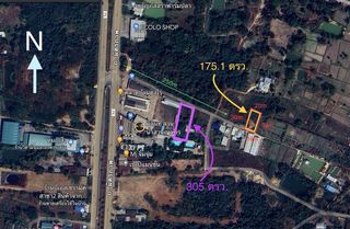 ขายที่ดินถมแล้วหลังตลาดบ้านดงไร่ใกล้ รร.นานาชาติ