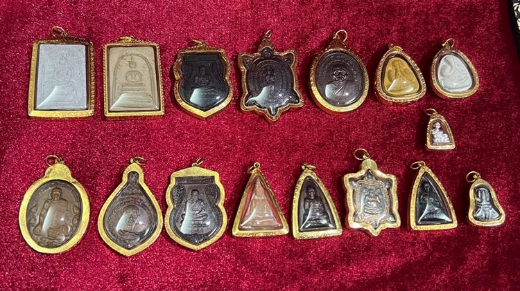 พระเลี่ยมทองทองคำแท้ 16 องค์ รูปที่ 2