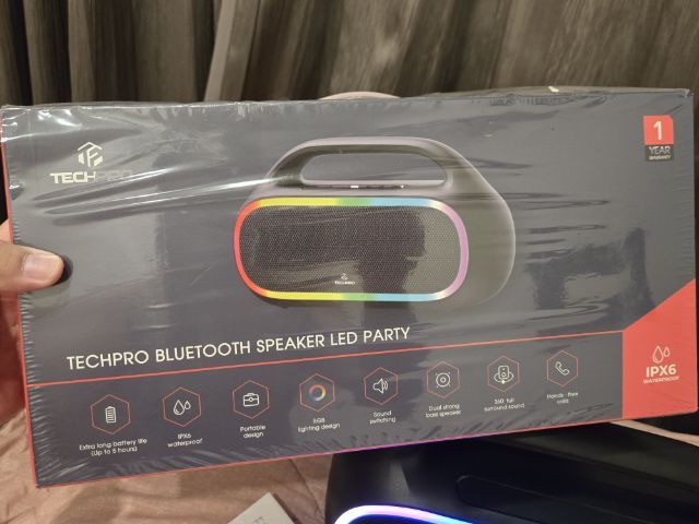 TECHPRO Bluetooth Speaker LED Party รูปที่ 5