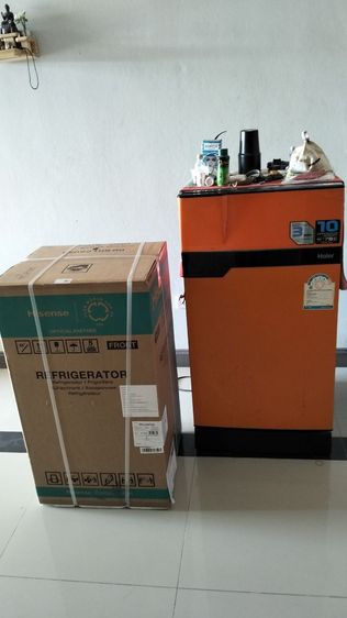 ตู้เย็นเล็ก3.4Qจับรางวัลปีใหม่ ยังไม่เคยแกะ เน้นมารับเองครับไม่ส่ง ไม่ลดราคาด้วย เทียบกับตู้เย็นปกติ รูปที่ 2