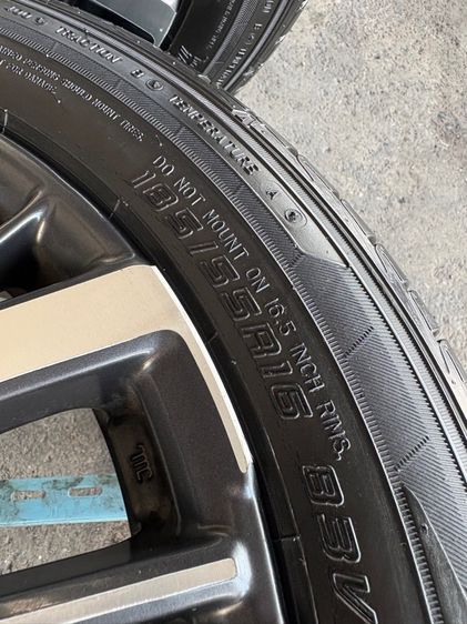 ล้อแม็กขอบ16 HONDA CITYใส่ JAZZ ได้เลยจ้า มีรอยตามการใช้งาน พร้อมยางDUNLOP185-55-16 ปี21 ปีแท้  รูปที่ 10