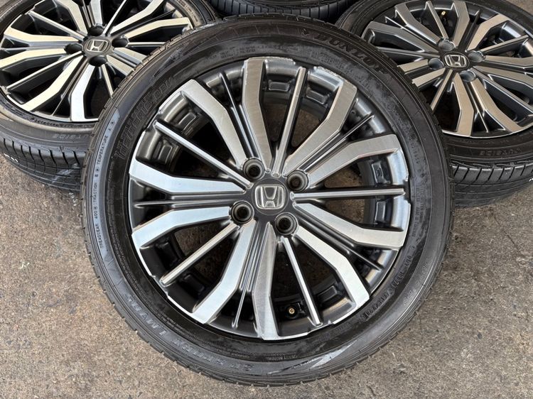 ล้อแม็กขอบ16 HONDA CITYใส่ JAZZ ได้เลยจ้า มีรอยตามการใช้งาน พร้อมยางDUNLOP185-55-16 ปี21 ปีแท้  รูปที่ 2