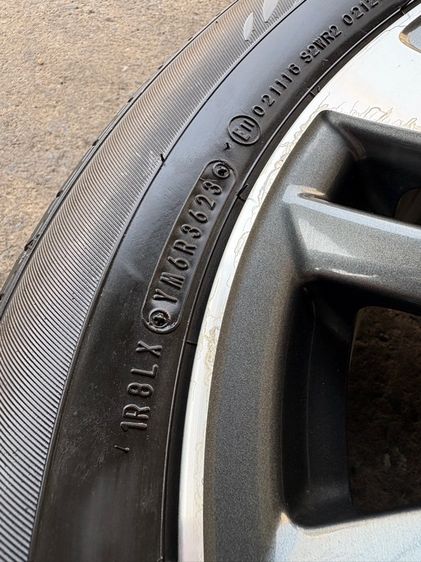 ล้อแม็กขอบ15 TOYOTA YARIS ใส่ VIOS ได้เลยจ้า มีรอยตามการใช้งาน พร้อมยางDUNLOP185-65-15 ปี23 ปีแท้  รูปที่ 11