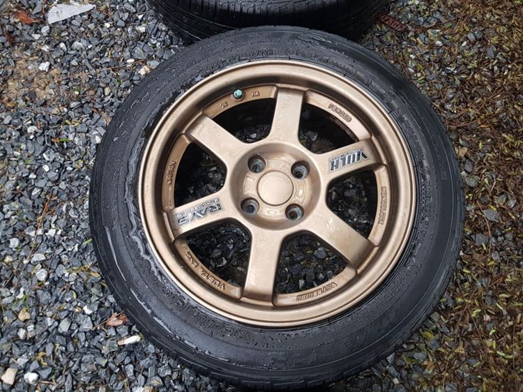 ขายล้อแม็ก YUSTA TE37 ขอบ 15 พร้อมยาง Maxxis 185 60 R15 รูปที่ 6