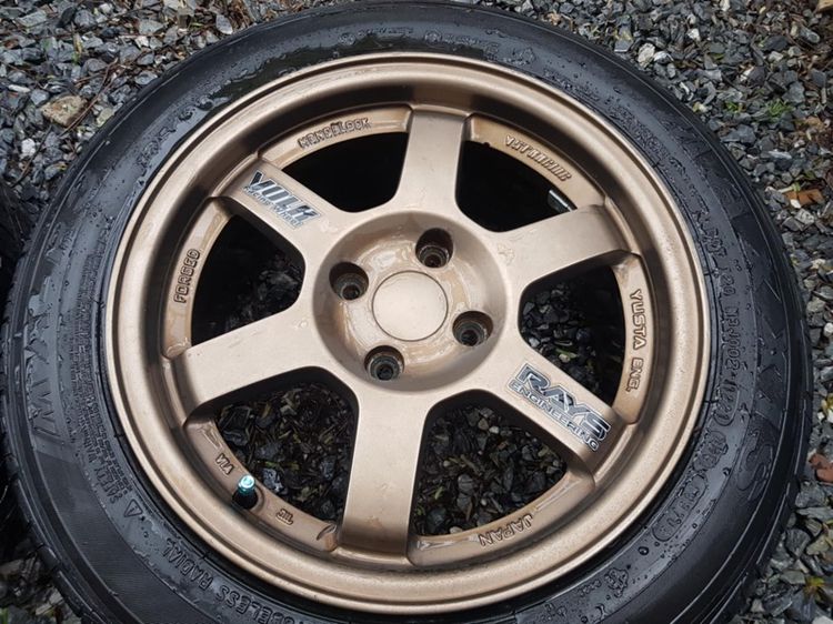 ขายล้อแม็ก YUSTA TE37 ขอบ 15 พร้อมยาง Maxxis 185 60 R15 รูปที่ 8