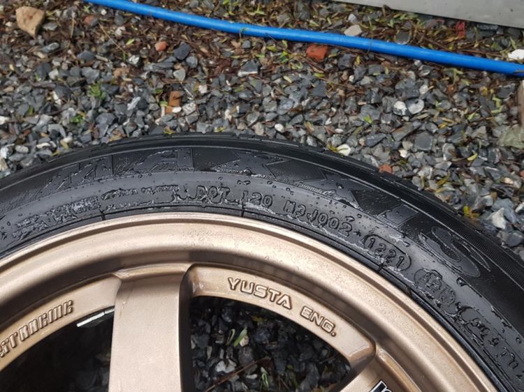 ขายล้อแม็ก YUSTA TE37 ขอบ 15 พร้อมยาง Maxxis 185 60 R15 รูปที่ 9