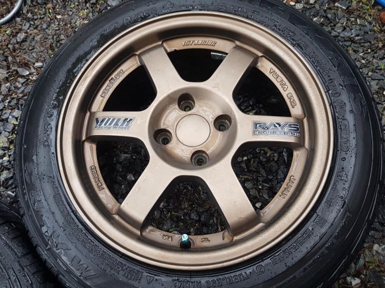 ขายล้อแม็ก YUSTA TE37 ขอบ 15 พร้อมยาง Maxxis 185 60 R15 รูปที่ 7