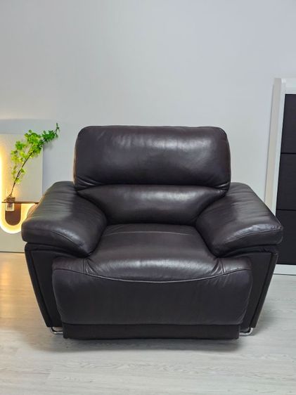 โซฟาหนัง 90 ซม สีน้ำตาลเข้ม สีโอ๊ค รูปที่ 6