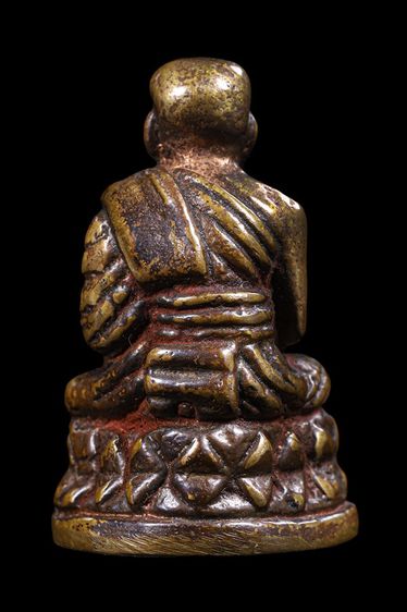 รูปหล่อบัวรอบ ก้นลายเซ็น หลวงปู่ทวด วัดช้างไห้ เนื้อนวะ รูปที่ 2