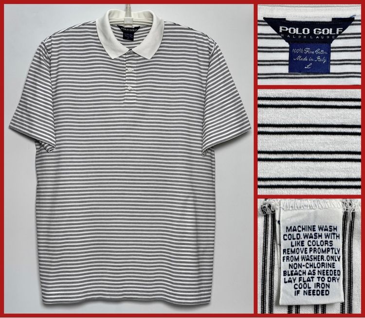 XL แขนสั้น เสื้อโปโล ⚠️MADE IN ITALY‼️เสื้อ POLO RALPH LAUREN ของแท้ รุ่นแพง สไตล์สปอร์ต รุ่น POLO GOLF