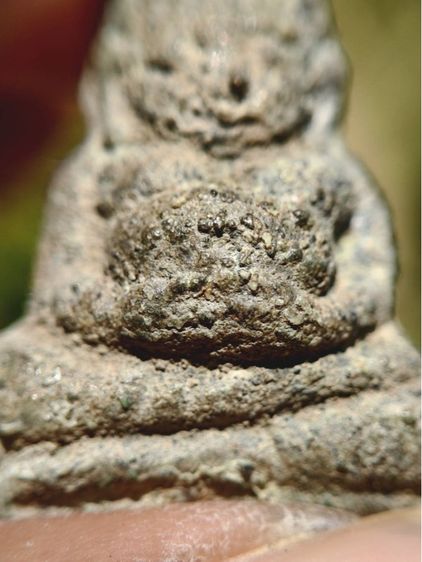 พระสังกัจจายน์ พิมเล็ก กรุเขาพนมเพลิง จ.สุโขทัย เนื้อชินเงินแท้  รูปที่ 4