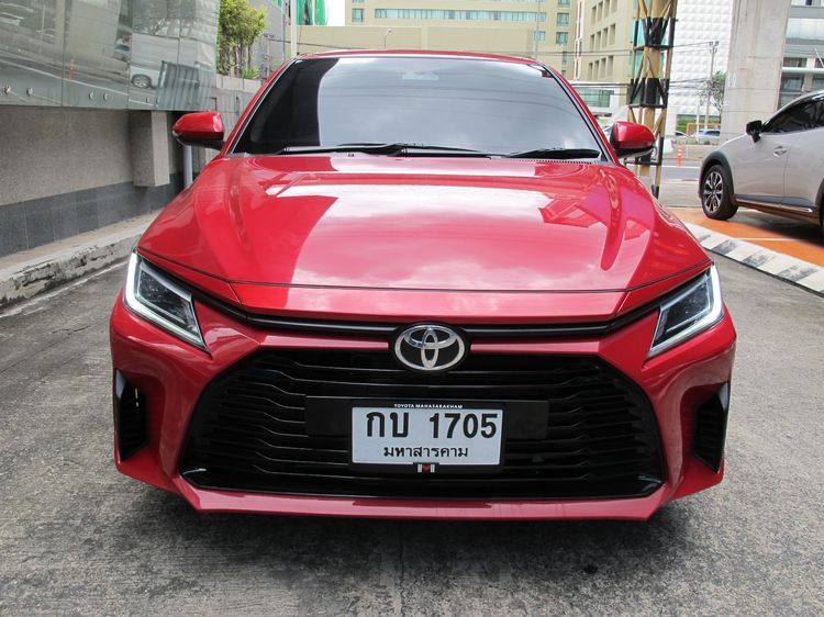 Toyota Yaris ATIV 2024 1.2 Smart Sedan เบนซิน ไม่ติดแก๊ส เกียร์อัตโนมัติ แดง รูปที่ 3
