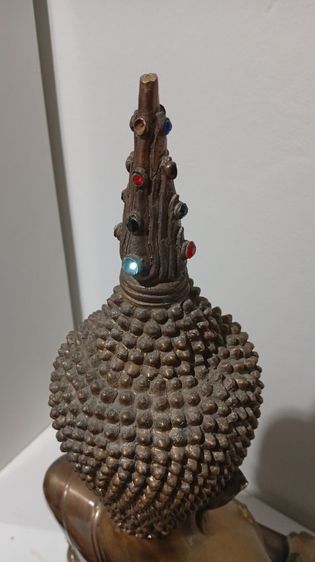 พระบูชาหลวงพ่อพระใส วัดโพธิ์ชัย จ.หนองคาย ปี 2552 รุ่นบารมีพ่อ หน้าตัก 16 นิ้ว ตอกเลข 302 เนื้อทองเหลือง รูปที่ 13