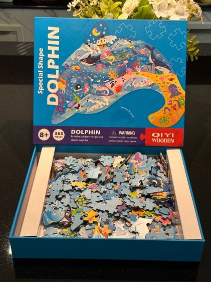 ตัวต่อ เลโก้ จิ้กซอว์ 🎭 จิ๊กซอว์รูปปลาวาฬ QiYi Whale 🐳