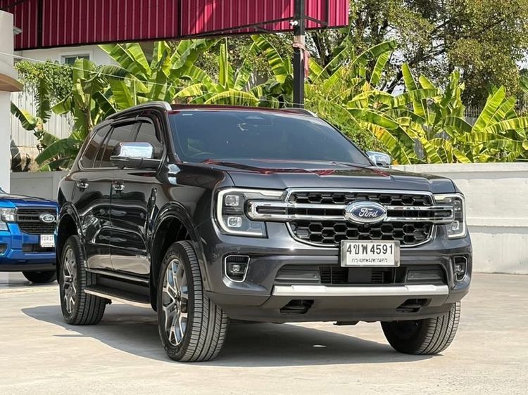 Ford Everest 2023 2.0 Bi-Turbo Titanium+ 4WD Utility-car ดีเซล ไม่ติดแก๊ส เกียร์อัตโนมัติ เทา รูปที่ 3