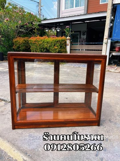 ตู้ก๋วยเตี๋ยว ตู้โชว์ ตู้ไม้สัก ตู้วินเทจ รูปที่ 2