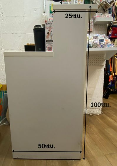 เคาน์เตอร์คิดเงิน เคาน์เตอร์ร้านค้า เคาน์เตอร์ไม้ รูปที่ 3