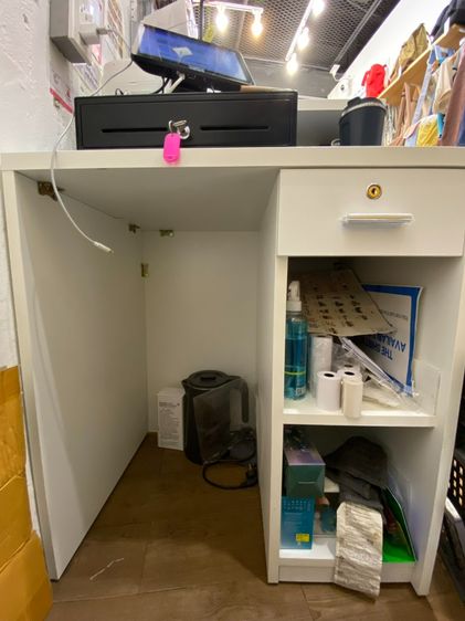 เคาน์เตอร์คิดเงิน เคาน์เตอร์ร้านค้า เคาน์เตอร์ไม้ รูปที่ 4