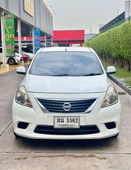 Nissan Almera 2012 1.2 E Sedan เบนซิน ไม่ติดแก๊ส เกียร์อัตโนมัติ ขาว รูปที่ 2