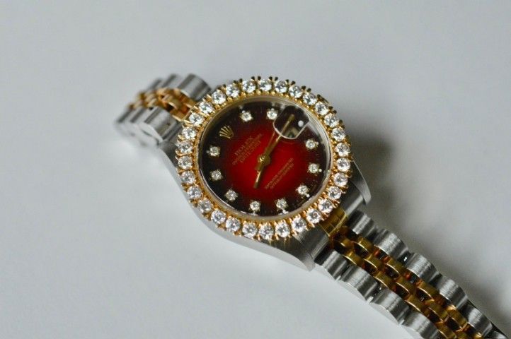 📌 Rolex Datejust หน้าแดงหายาก ขอบเพชร รูปที่ 9