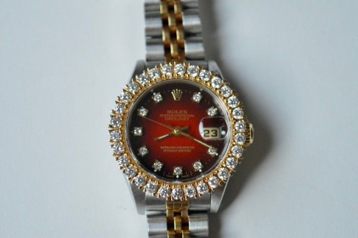 📌 Rolex Datejust หน้าแดงหายาก ขอบเพชร รูปที่ 10