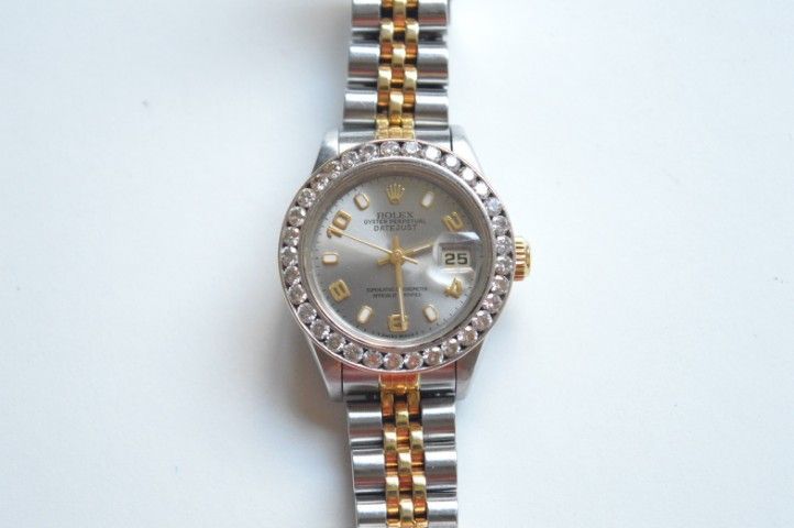 Rolex Datejust  ขอบเพชรแท้ หน้าเทาใส  รูปที่ 4