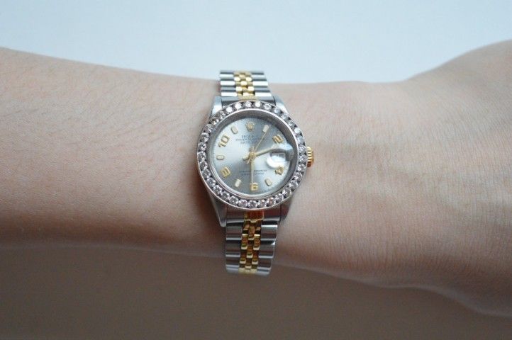 Rolex Datejust  ขอบเพชรแท้ หน้าเทาใส  รูปที่ 15