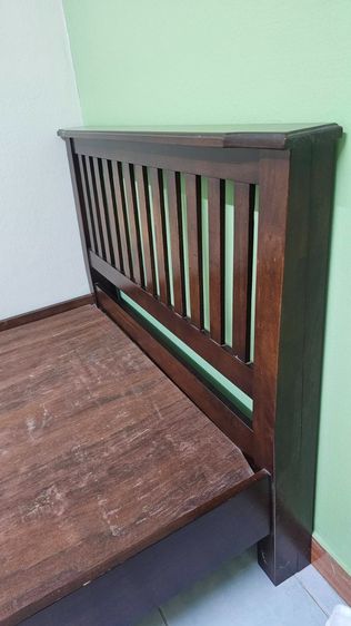 เตียงไม้แท้ ขนาด 3.5 ฟุต  แบรนด์ Wisdom ส่งต่อมือสอง สภาพดี ไม่มีตำหนิ รูปที่ 4