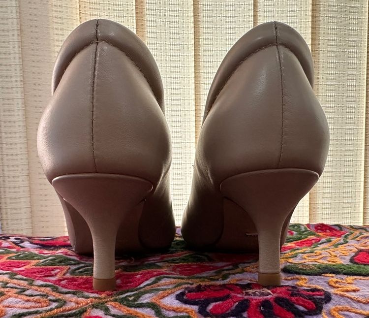 SHU รองเท้าคัทชูหนังแท้นิ่ม สีครีม รูปที่ 6