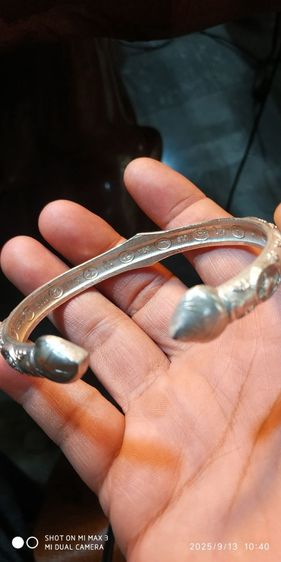 กำไลปฐมอรหันสุวรรณภูมเนื้อเงินตอกโค๊ต89 รูปที่ 3