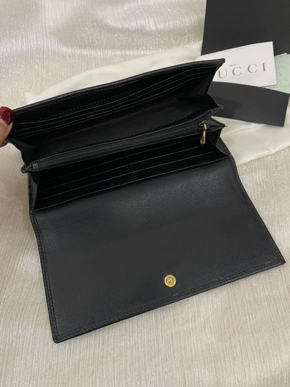 กระเป๋าสตางค์ใบยาว GUCCI แท้ หนังวัวแท้ รูปที่ 5
