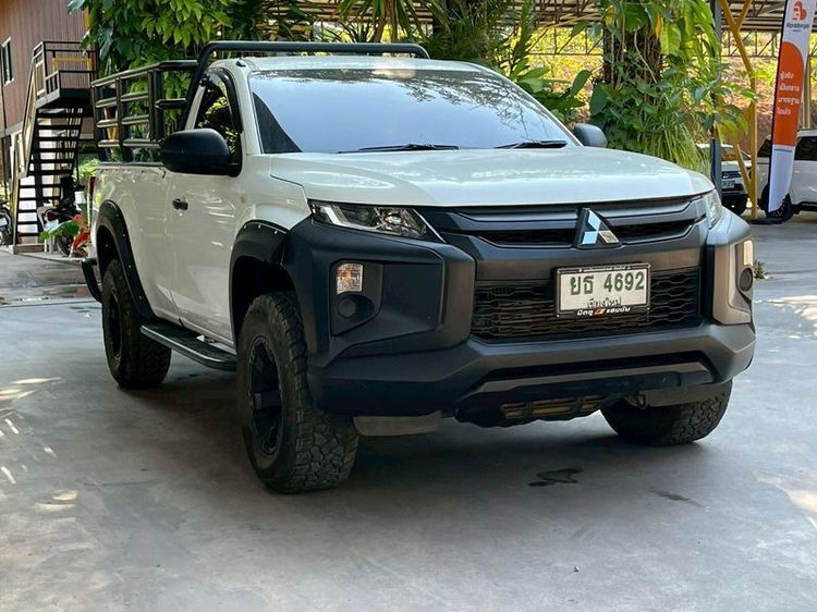 Mitsubishi Triton 2022 2.4 GL 4WD Pickup ดีเซล ไม่ติดแก๊ส เกียร์อัตโนมัติ ขาว รูปที่ 3