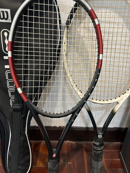ไม้เทนนิสwilsonพร้อมถุงและไม้ของProkennex รูปที่ 6