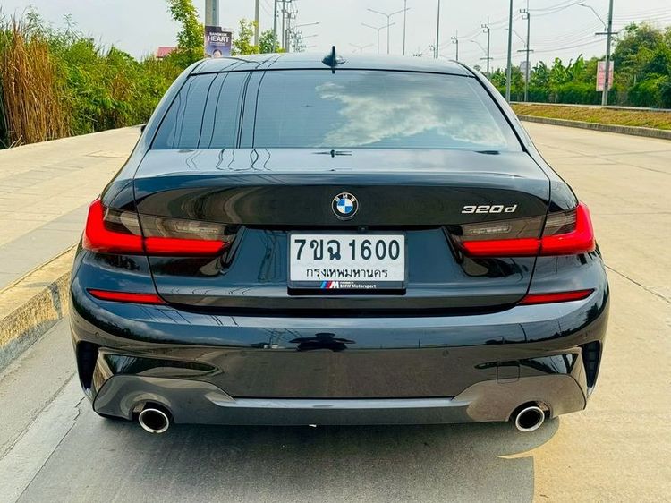 BMW Series 3 2021 320d Sedan ดีเซล ไม่ติดแก๊ส เกียร์อัตโนมัติ ดำ รูปที่ 4