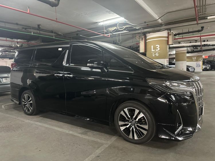 Toyota Alphard 2018 3.5 Executive Lounge Utility-car เบนซิน ไม่ติดแก๊ส เกียร์อัตโนมัติ ดำ รูปที่ 3