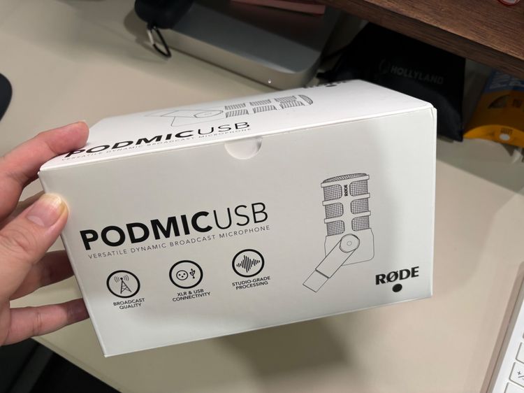 RODE PodMic USB ไมค์ไดนามิคสำหรับพอดแคสต์และไลฟ์สด (เชื่อมต่อได้ทั้ง USB และ XLR) รูปที่ 3