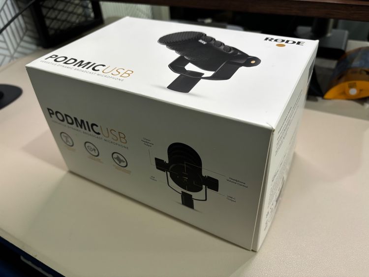 RODE PodMic USB ไมค์ไดนามิคสำหรับพอดแคสต์และไลฟ์สด (เชื่อมต่อได้ทั้ง USB และ XLR) รูปที่ 2